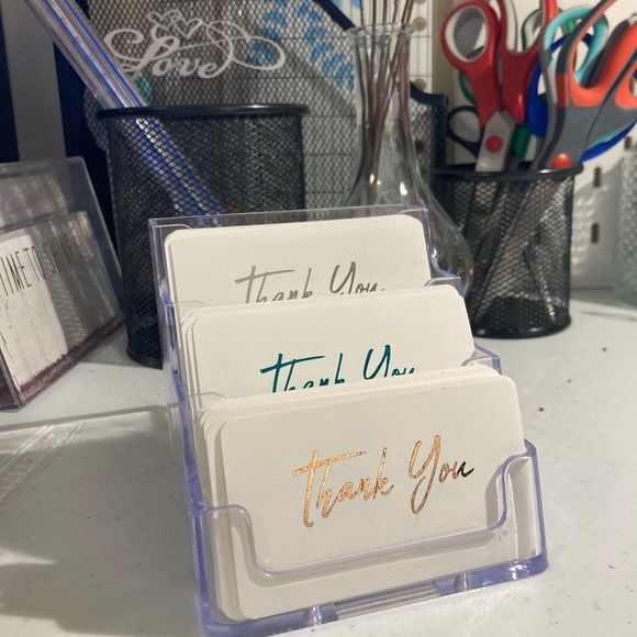 Foil thank you cards(choose your color) - Picture 2 of 10